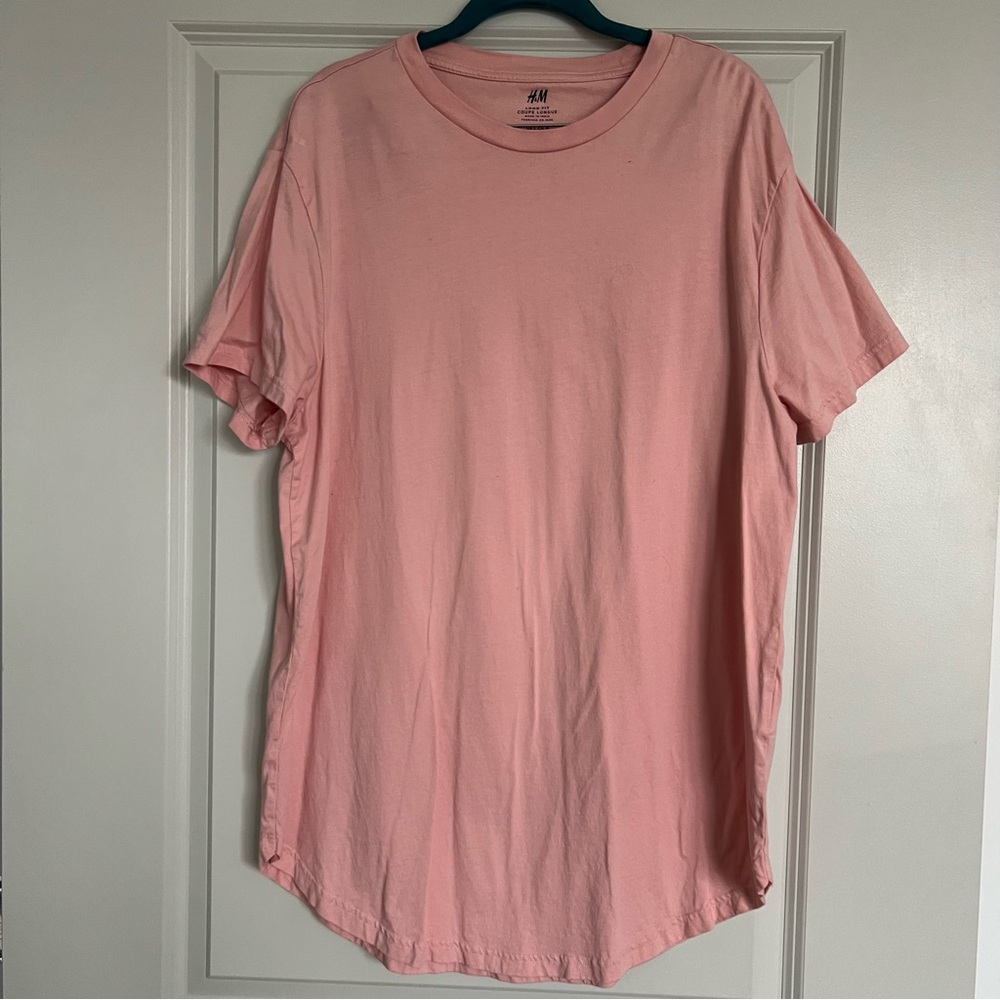 H&M Men’s T-Shirt | Size L | Coral Color